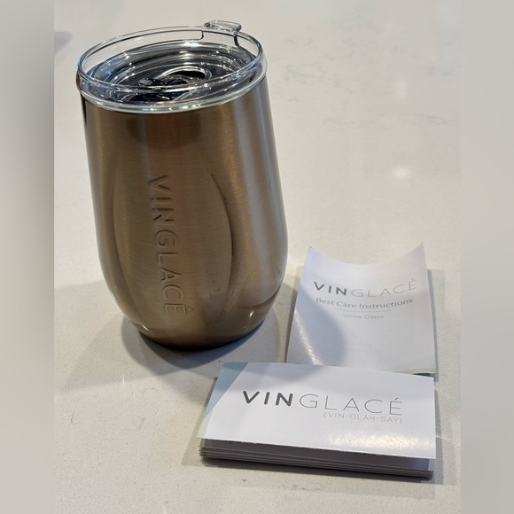 NWT Vinglacé 10 oz. Stemless Wine Tumbler in Copper Finish - Picture 2 of 6